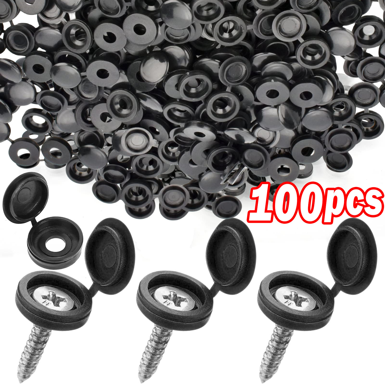 Furniture Hardware Replacement Parts - 5/100PCS 힌지 플라스틱 스크류 캡 커버