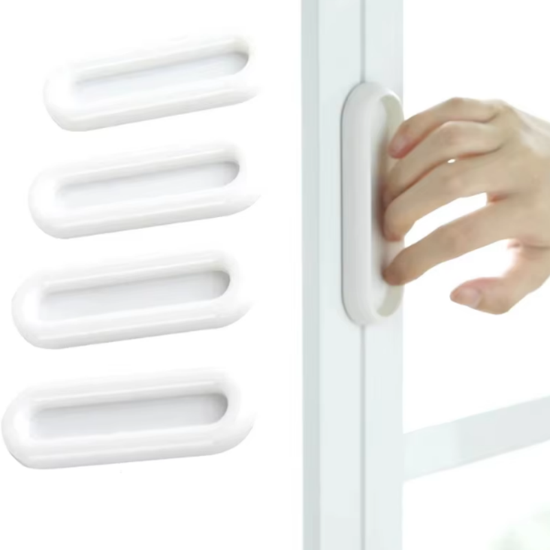 Furniture Hardware China - 4개입 자가 접착식 문 손잡이, 타원형
