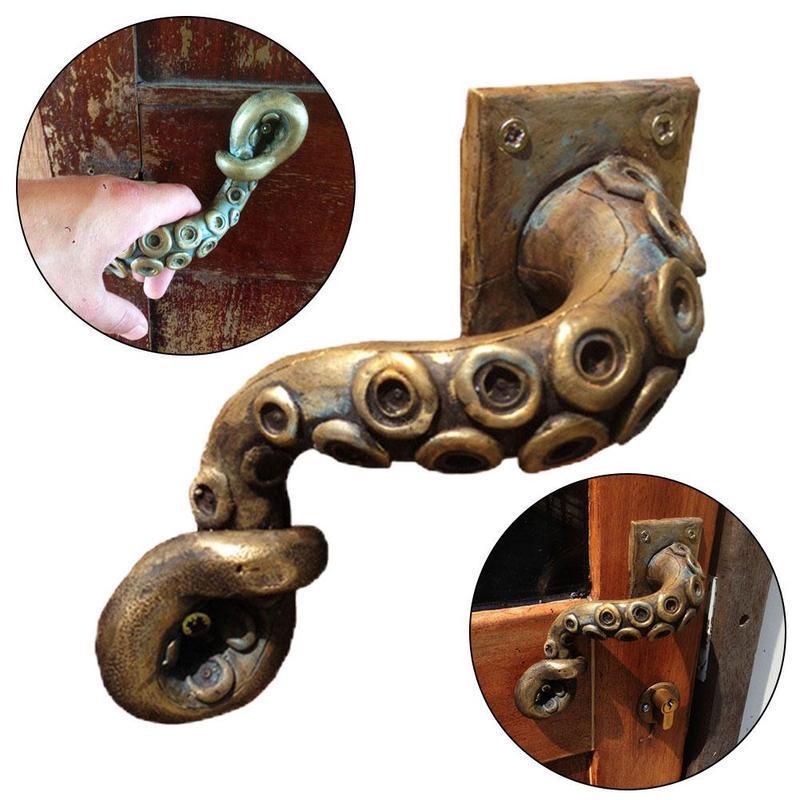 Furniture Hardware Suppliers - 빈티지 문어 문짝 손잡이, 동물 스타일,