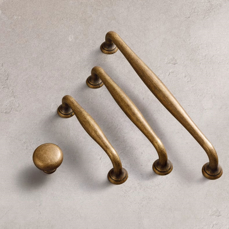 Drawer Pull Gold - 앤틱 브론즈 옷장 문 손잡이, 솔리드