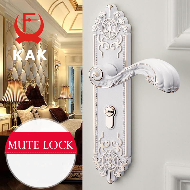 KAK 유럽 스타일 음소거 룸 도어 잠금 핸들, 패션  - Furniture Hardware Suppliers 리뷰 및 가격
