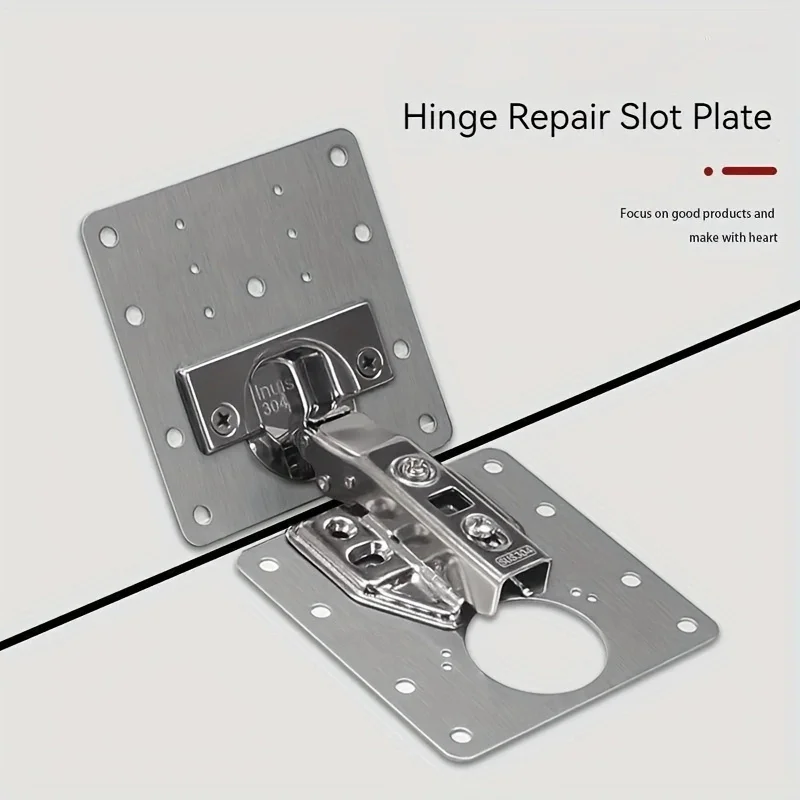 스테인레스 스틸 캐비닛 힌지 수리 플레이트 팩 도어 힌 - Furniture Hardware Replacement Parts 리뷰 및 가격
