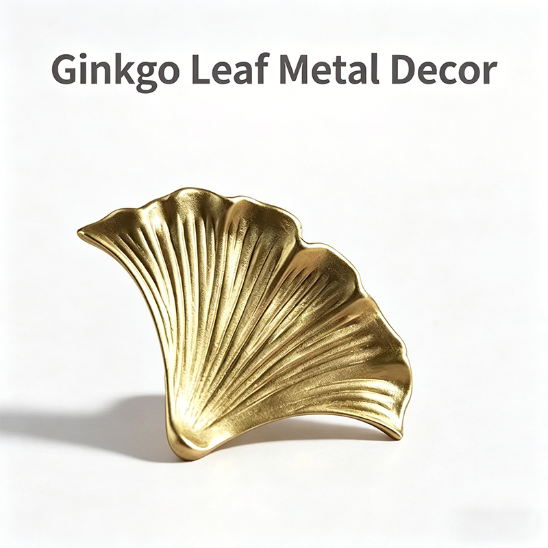 북유럽 럭셔리 크리에이티브 은행잎 모양 싱글 홀 손잡이 - Drawer Pull Gold 리뷰 및 가격