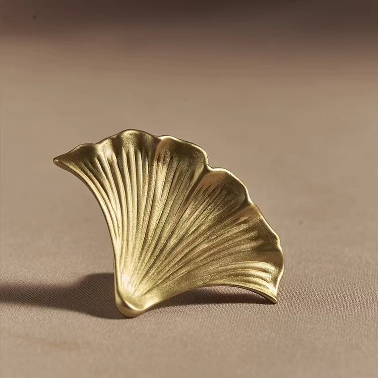 북유럽 럭셔리 크리에이티브 은행잎 모양 싱글 홀 손잡이 - Drawer Pull Gold 리뷰 및 가격
