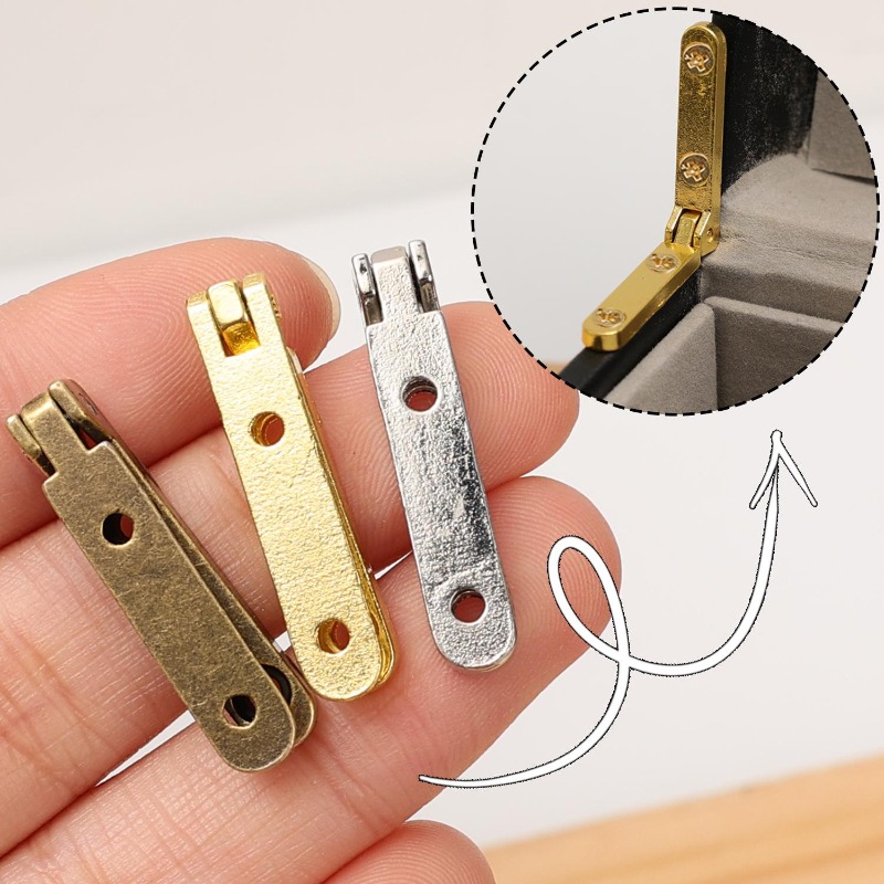미니 아연 합금 힌지, 고하중 접이식 90도 힌지(나사 - Furniture Hardware Replacement Parts 리뷰 및 가격