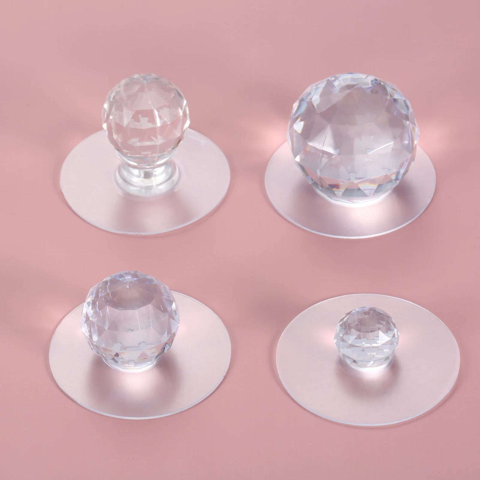 드릴 프리 투명 아크릴 캐비닛 서랍 손잡이, 라운드 다 - Furniture Hardware Suppliers 리뷰 및 가격