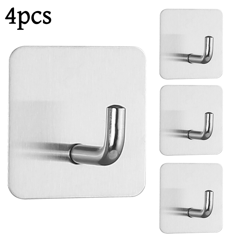 2-4개 셀프 접착식 벽걸이 후크 수건걸이 문 옷걸이  - Furniture Hardware Fitting 리뷰 및 가격